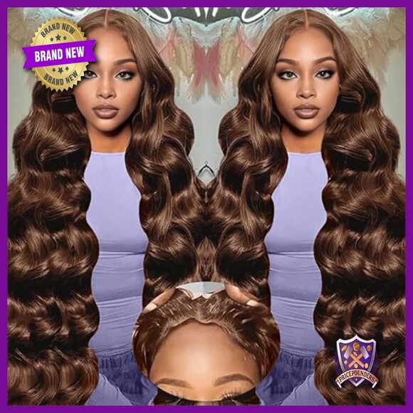 30 Inch Human Hair Lace Front Wig Body Wave Pre Plucked Glueless main image 4